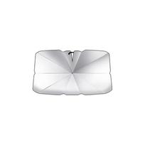 Drawstring Car Windshield Sun Shade - Heat Block Fabric Cover for Front Window One Size