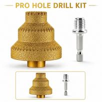 Drill Bit and Drill Adapter Kit, 2 , Hole Opening Tool Set for Drills one size