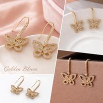 Zirconia Dangle Earrings Hollow Out European Jewelry one size