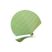 Retro Bamboo Folding Fan Solid Color Decorative Fan Folding Hand Fan Portable with Tassels Handheld Fan Cheongsam Accessory