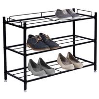 Viena loft shoe rack, 3 levels, black
