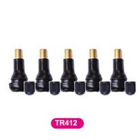 10/5pcs Car Motorcycle Scooter Tubeless Tire Valve Stem Straight TR412 TR413 TR414 Valve Copper for ATV Trikes Truck TR412(5pcs)