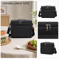 Fabric Foldable Lunch Bag, Shoulder Hand Bento Box , Portable for Work School Picnic Travel Daily One Size