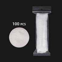 Round Edge-Locked Cotton Pads for Makeup Removal and Cleansing. Bagged
