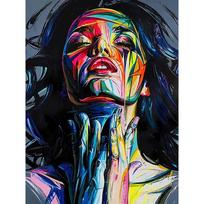 5D Diamond Painting Full Drill Embroidery Doodle Art Girl Cross Stitch Kits Art Decoration Gifts Full Round 20X30CM
