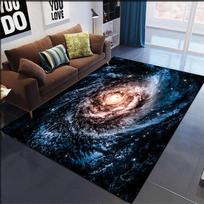 Galaxy Planets Carpet Mat Spiral Nebula Rug Interstellar Vortex Stardust Cosmic 3D Effect Vibrant Home Decoration Floor Mats 40X60CM