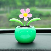Car Solar Swinging Sunflower Decoration Cute Bee Sunflower Flower Toy Car Interior Decoration Styling Home Ornaments Accessories