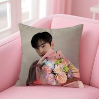 C-Cha E-Eun Woo Cushion Cover Comfortable Reversible Pillow Cover Ideal for Car Sofa Bedroom & Beyond 12x12Inch
