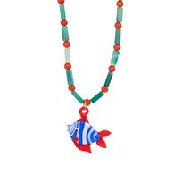 Fish Charm Necklace Beaded Necklace Adjustable Chain Necklace Unique Fish Necklace Neck Jewelry Suitable for Daily Wear