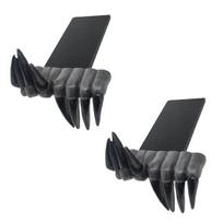 Demonų rankų skirtukas 3D gotikinis dervos baisus rankų skirtukas knygų lentynos ornamentas Helovino dekoras dovana knygų mylėtojams 2pcs