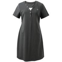 Sancai Plus Size Faux Two-Piece Midi Dress L