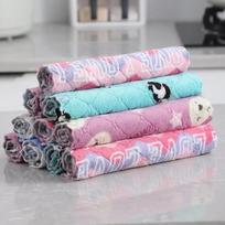 New Microfiber Cleaning Cloth Kitchen Towel Set Dish Towel for Kitchen Items Household Tools Dish Washing Cloth Absorbent Rags 1PC