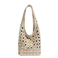 Retro Armpit Bucket Bag, Winter New Work Commuting Shoulder Bag, Niche Rivet Handbag