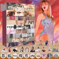 Music-Themed Advent Calendar with 24 Unique Keychains and Ornaments for Fans, Holiday Countdown Gift Set One Size