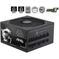 MSI MAG A1000PLS PCIE5, 1000W, 80PLUS Platinum, ATX 3.1, PCIe 5.1 306-7ZPNY11-CE0