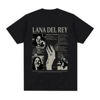 Singer Lana Del Rey Print T Shirt Women Fashion Hip Hop men's tshirts Streetwear Harajuku Short Sleeve T-Shirt Unisex summer tee XL