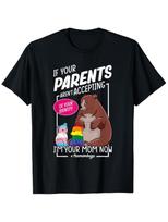 1pc Free Mom Hugs LGBTQ Pride T-Shirt - Proud Mama Bear Gay Rights Safe Space Ac 3XL