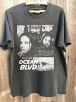 Lana Del Rey Ocean BLVD 90s graphic short sleeve Charcoal T shirt cotton Unisex T-Shirt L