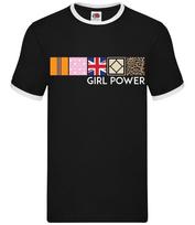 Girl Power - Mens Ringer - Spice Band Music Sporty Scary Posh Baby XXL