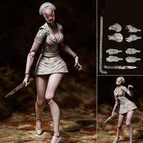 Silent Hill 2 Raudonasis Piramidės Veidas Figma SP055 Burbulinė Galva Slaugytoja Sp061 Veiksmo Figūrėlė Kolekcionuojamas Stalo Modelis Ornamentai Dovana Žaislas black