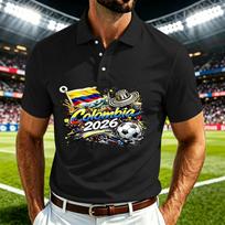 Men's Soccer Print Short Sleeve T-Shirt, Quick Dry Mesh Breathable Round Neck Tee, Lightweight Sports Top for Gym Running L