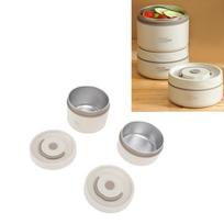 2PCS/3PCS/4PCS 304 Stainless Steel Thermal Bento Box Portable Lunch Set  For Picnic
