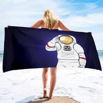 Astronaut Pattern Series Seaside Vacation Beach Towel Swimming Bath Towel Sports Towel For more sizes, contact customer service.