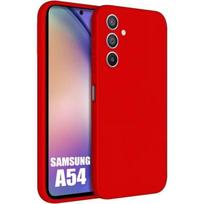 Protective Case - Efconnection - for Samsung Galaxy A54 - Silicone - Red - Flexible - High Quality