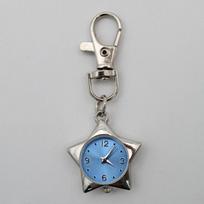 Star Pocket Watch Clock Keychain Zinc Alloy Trinkets Bag Charms Original Design Creative Pendant