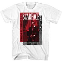 American Classics Scarface Movie Tony Montana The World is Yours Adult Short Sleeve T Shirt Graphic Tees S balta