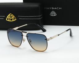 MAYBACH akiniai nuo saulės Prabangaus prekės ženklo UV400 apsauga vyrams ir moterims Klasikiniai akiniai nuo saulės Aukštos kokybės piloto akiniai No Case