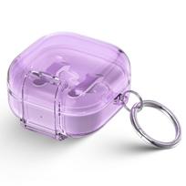 Samsung Galaxy Buds4 Pro Transparent Protective Case (2026 Model) Samsung Galaxy Buds4 Pro violetinė