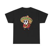Shy Guy Sombrero Black Tee-Tshirt 3XL