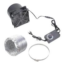 Linijinis ortakinis ventiliatorius 12V 210CFM Reguliuojamo greičio pūstuvo ventiliatoriaus rinkinys Virtuvei, vonios kambariui, hidroponikai, elektroninės įrangos aušinimui 1