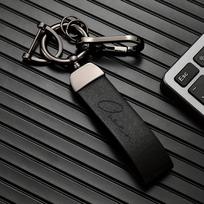 Custom Name Leather Keychain with Zinc Alloy, Personalized Text Key Tag,Ideal Gift for Him on Father's Day Valentine's Christmas