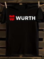Wurth logotipas Spausdintas Juodas Medvilninis Marškinėlis XL white