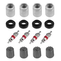 Car TPMS Service Repair Kit AotuTire Pressure Sensor Rebuild  with Nut Valve Cap Gasket  Car Styling Accessories 4 Sets China Mainland