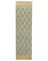 Kiliminis takelis TELLIKAYA žalias 80 x 300 cm džiuto