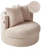 Fotelė DALBY Boucle smėlio spalvos