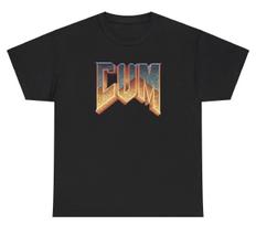 CUM T Shirt Funny Rock Band Style Dank Meme Cursed Weirdcore Gen Z Tee S
