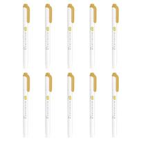 Zebra Mildliner Highlighter Mild Mimosa 10 Pen, Yellow, pens, B-WKT7-MMY