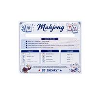 Mahjong Rules Reference Card Acrylic Guide for Quick Look Study Aid One Size