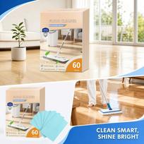 All-Purpose Floor Cleaning Tablets for and Hardwood - Dissolving Cleaner Sheets for Easy Cleaning One Size