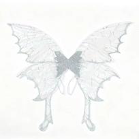Floral Embroidered Fairy Wings Sparkling Organza Cosplay Wings Butterfly Wings  Halloween Party