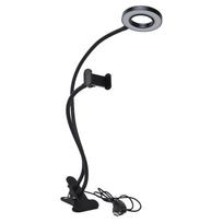 3 Color Modes Selfie Ring Light Adjustable Angle Makeup Mirror Light Desk Lamp  Live Stream