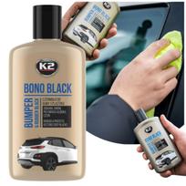 Czernidło do gumy opon plastików k2 bono black 250ml intensywna czerń