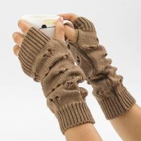 Elastic Hollow Out Loose Gloves  Half Finger Sleeves  Streetwear