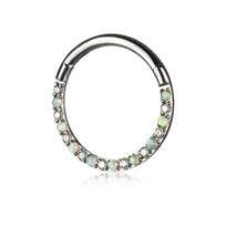 G23 Titanium Nose Ring Romantic Wedding Engagement Body Jewelry with Zircon Fashion Piercing Suitable As a Gift Lip Rings&1.2*8mm