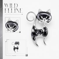 Brooch Enamel Pin for Women, Vintage Animal Fashion Brooch, Creative Design Scarf Lapel Pin, Versatile Coat Decoration Accessory one size