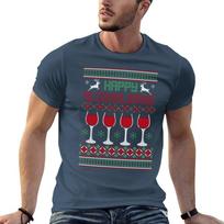 Happy Alcoholidays Ugly Christmas Sweate T-Shirt t shirt for Unisex Unisex t shirts graphic T-Shirt S